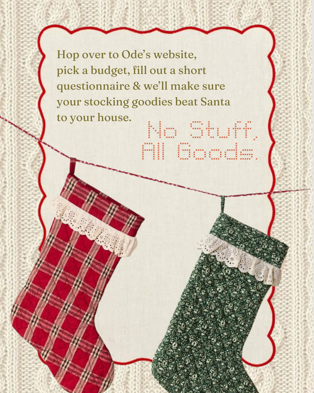 Personalized Ode Stocking