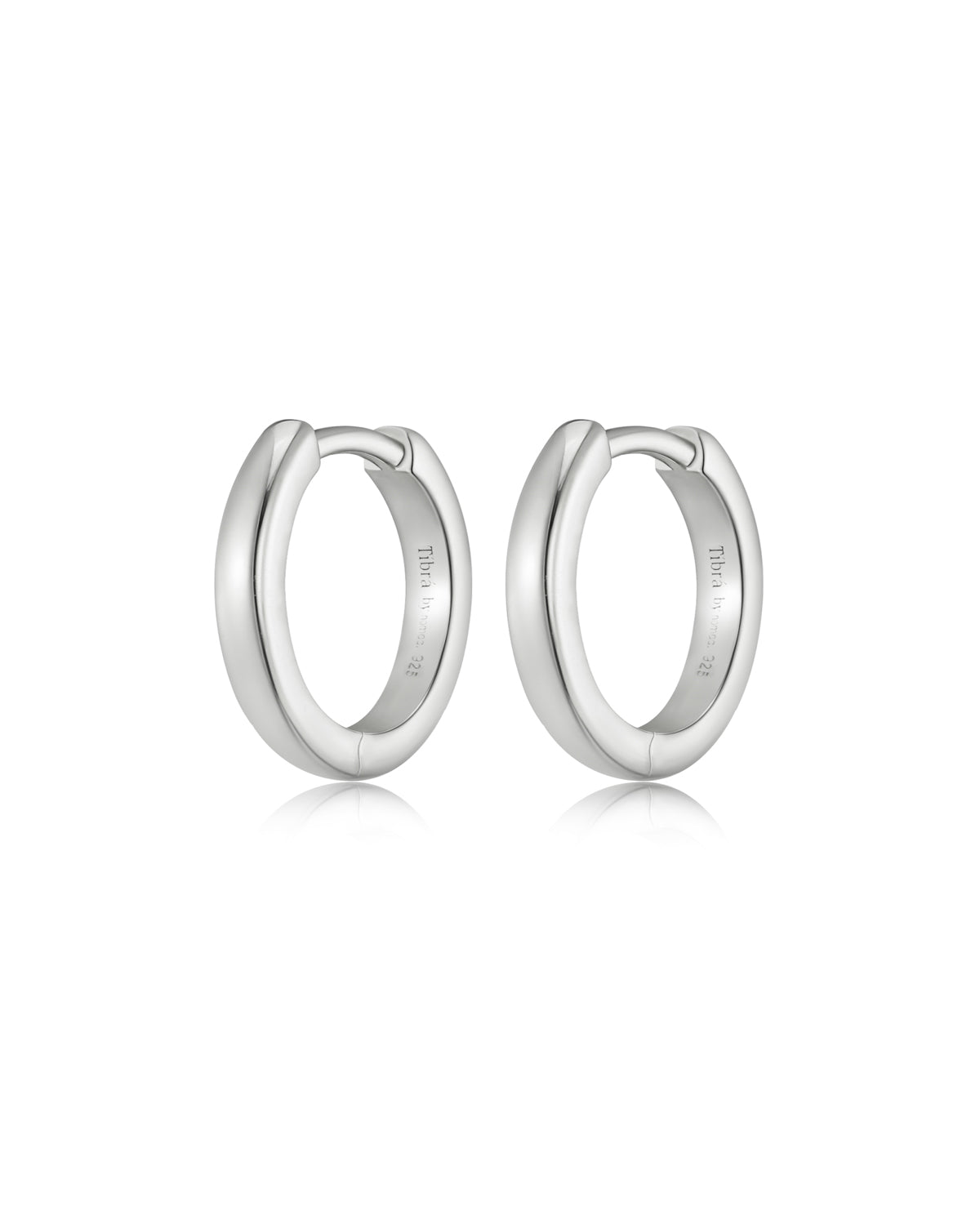 Charm Huggies - Silver