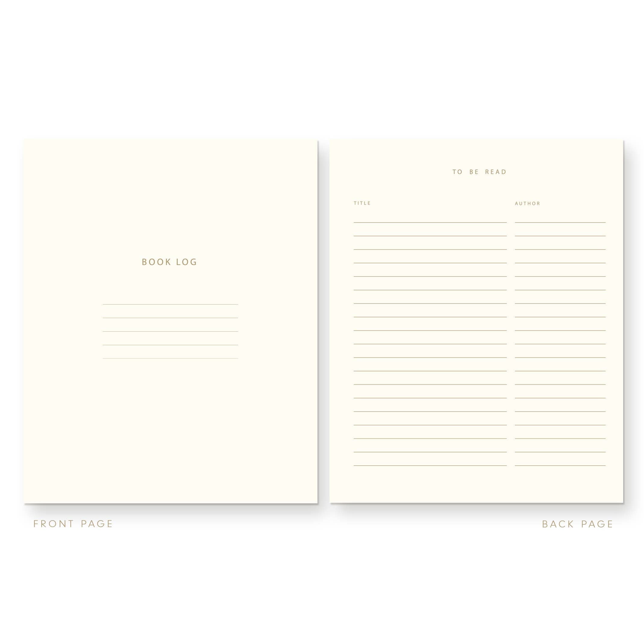 Read and Reviewed Book Log Journal