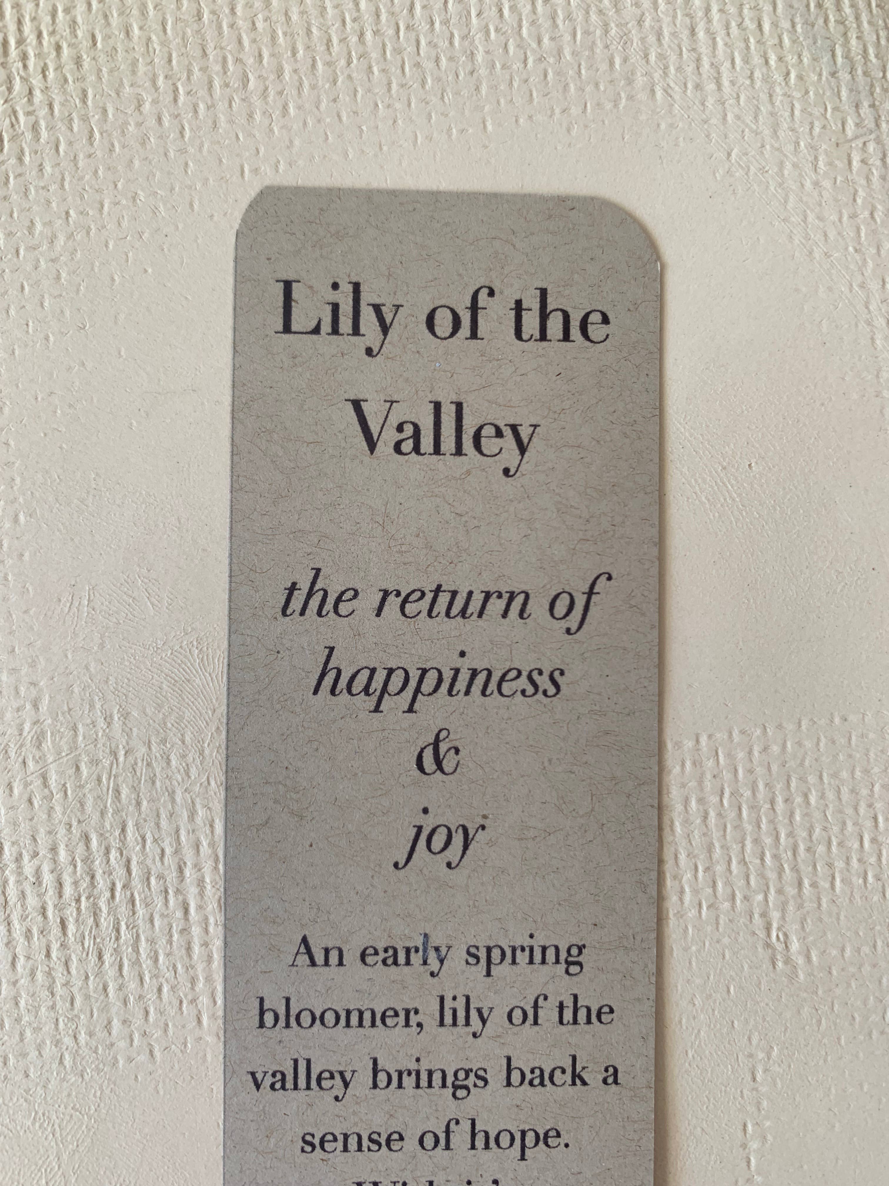 Oval Tray: Lily of the Valley